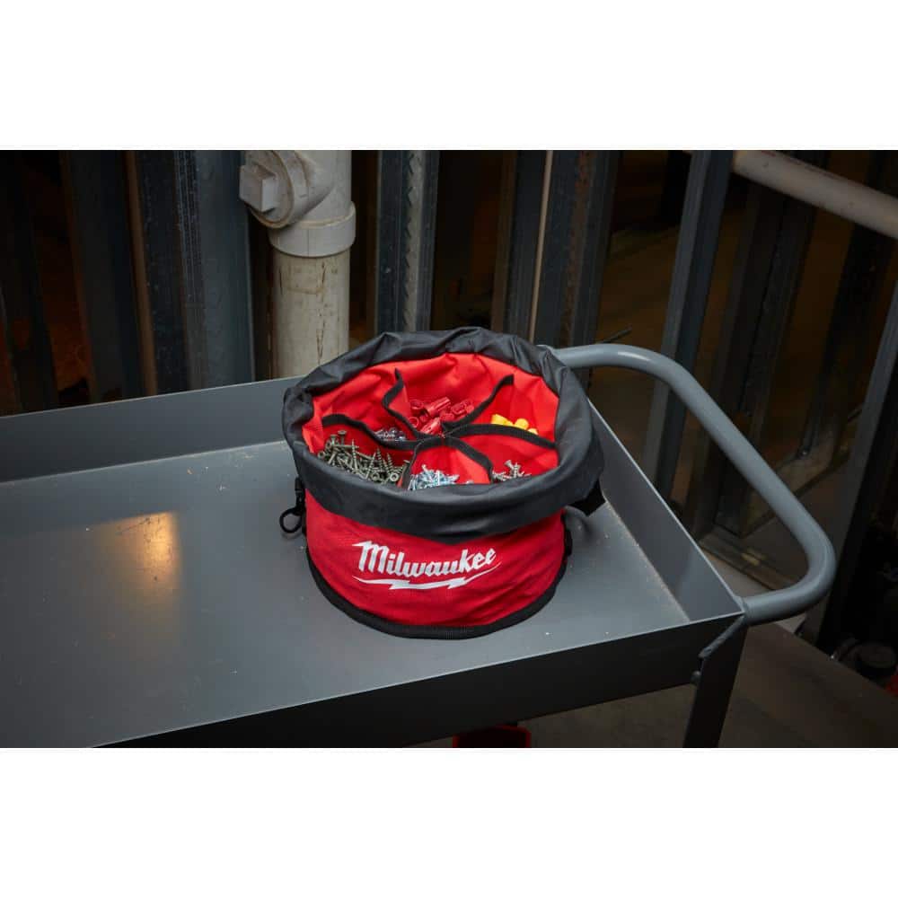 Milwaukee 12 in. Parachute Organizer Tool Bag with 6 Internal Pockets, 508 cu. in. Capacity