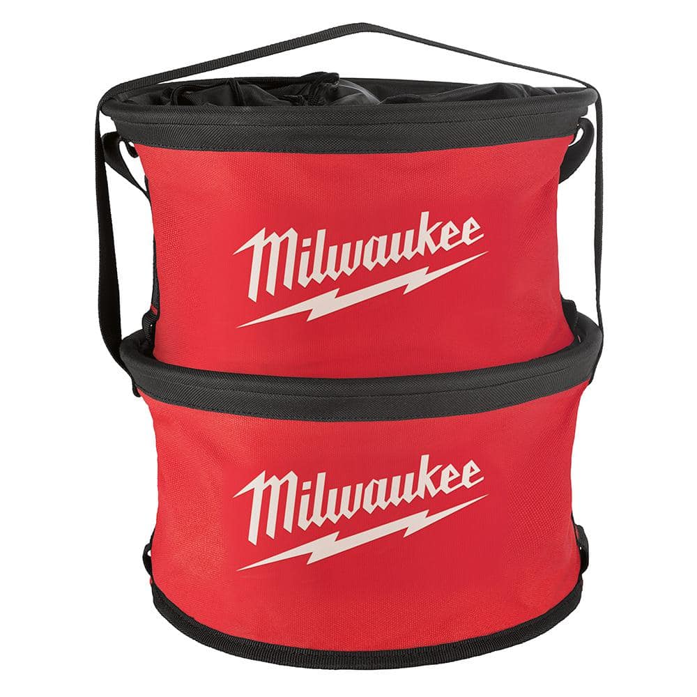 Milwaukee 12 in. Parachute Organizer Tool Bag with 6 Internal Pockets, 508 cu. in. Capacity