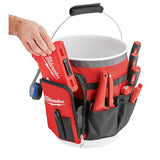 Milwaukee 10 in. Bucket Organizer Tool Bag, 32 Pockets, 1680D Ballistic Nylon