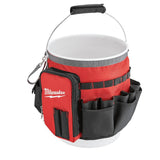 Milwaukee 10 in. Bucket Organizer Tool Bag, 32 Pockets, 1680D Ballistic Nylon