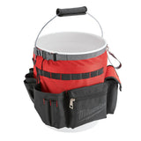 Milwaukee 10 in. Bucket Organizer Tool Bag, 32 Pockets, 1680D Ballistic Nylon