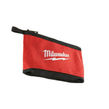 Milwaukee 12 in. Red Zipper Tool Bag, Heavy-Duty Canvas, 4-Pack