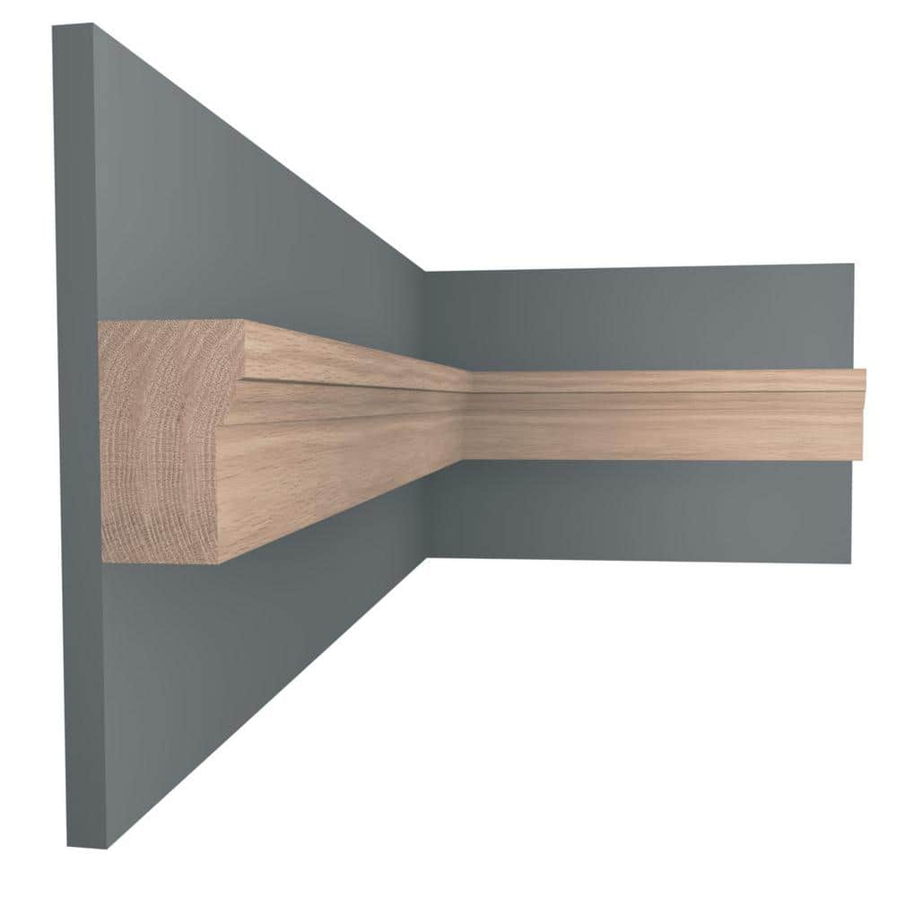 Ekena Millwork WM180 1.25 in. D x 2 in. W x 96 in. L Wood (Red Oak) Crown Molding