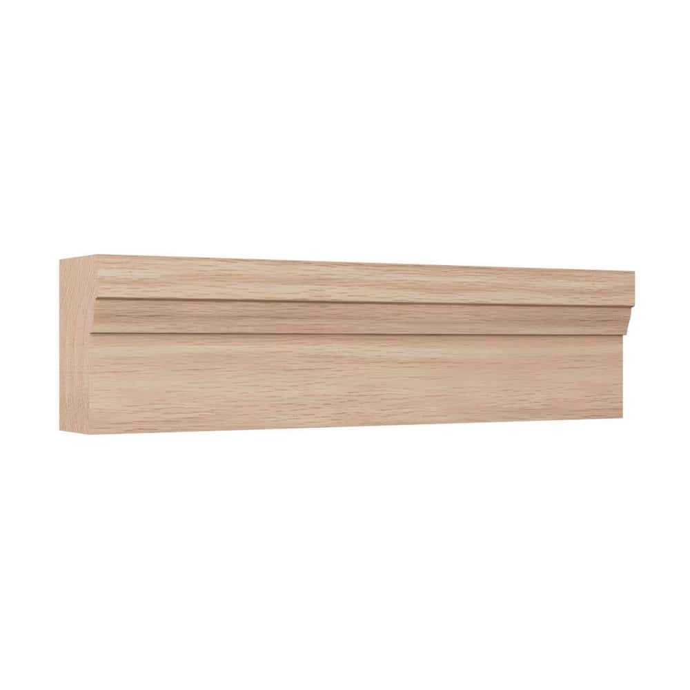 Ekena Millwork WM180 1.25 in. D x 2 in. W x 96 in. L Wood (Red Oak) Crown Molding