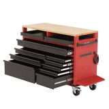 Milwaukee High-Capacity 52 in. 11-Drawer Mobile Workbench with Clamp-Ready Wood Top