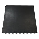 Rubber-Cal Revolution Interlocking Rubber Floor Tiles, 5/8 in. Thick, 36 in. x 36 in., Black, 4-Pack