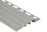 Schluter Systems RENO-RAMP 0.563-in W x 98.5-in L Satin Anodized Aluminum Reducer Tile Edge Trim