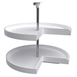 Rev-A-Shelf 2-Shelf White 28 in. Lazy Susan Pie-Cut Polymer