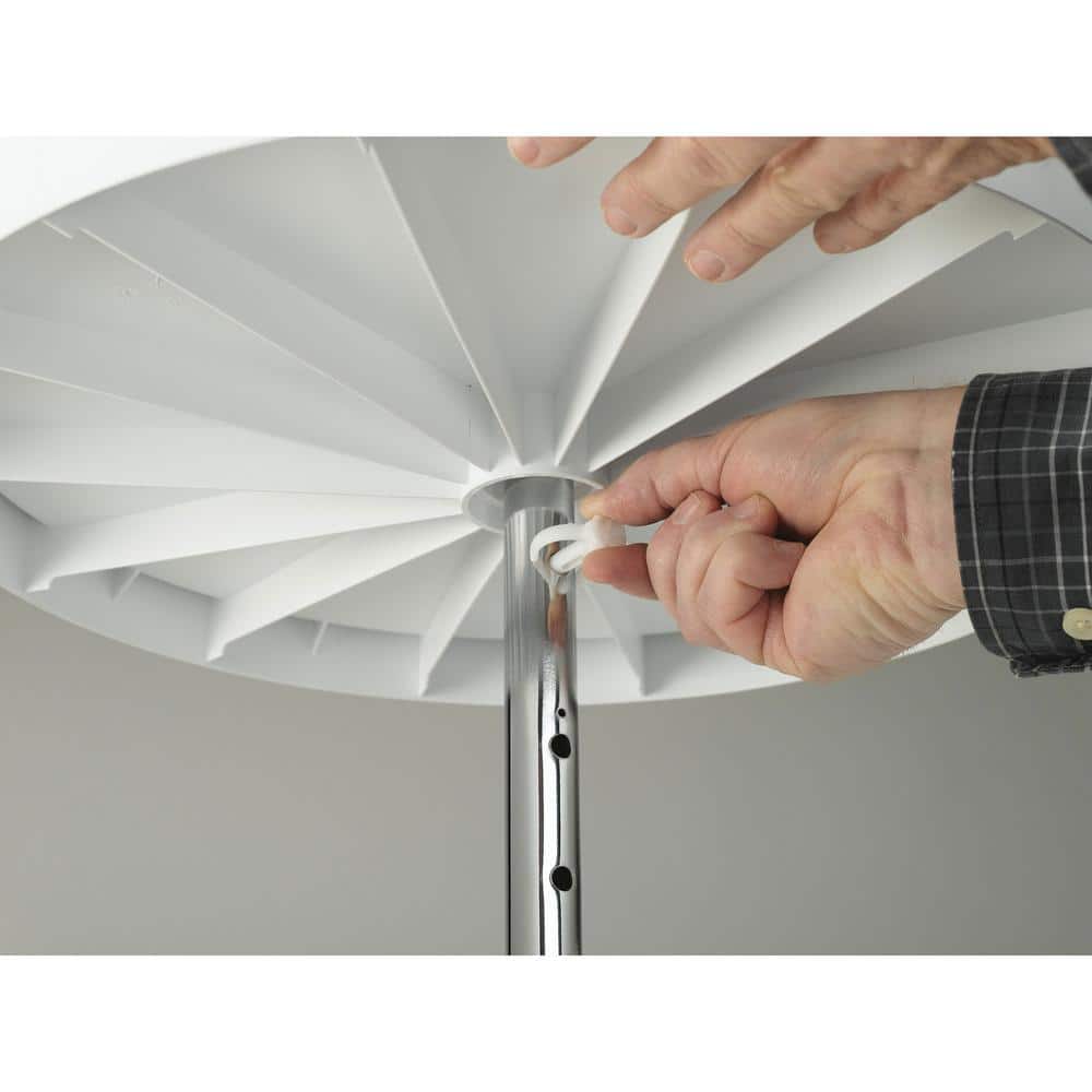 Rev-A-Shelf 2-Shelf White 24 in. Lazy Susan Pie-Cut Polymer