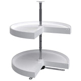 Rev-A-Shelf 2-Shelf White 24 in. Lazy Susan Pie-Cut Polymer
