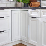 Rev-A-Shelf 2-Shelf White 24 in. Lazy Susan Pie-Cut Polymer