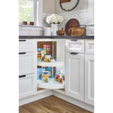 Rev-A-Shelf 2-Shelf White 24 in. Lazy Susan Pie-Cut Polymer