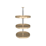 Rev-A-Shelf 20 in. Banded Wood D-Shape Lazy Susans 3-Shelf