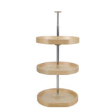 Rev-A-Shelf 20 in. Banded Wood D-Shape Lazy Susans 3-Shelf