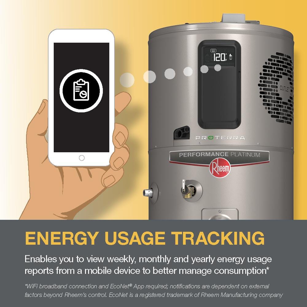 Rheem Performance Platinum 65-Gallon Hybrid Electric Heat Pump Water Heater