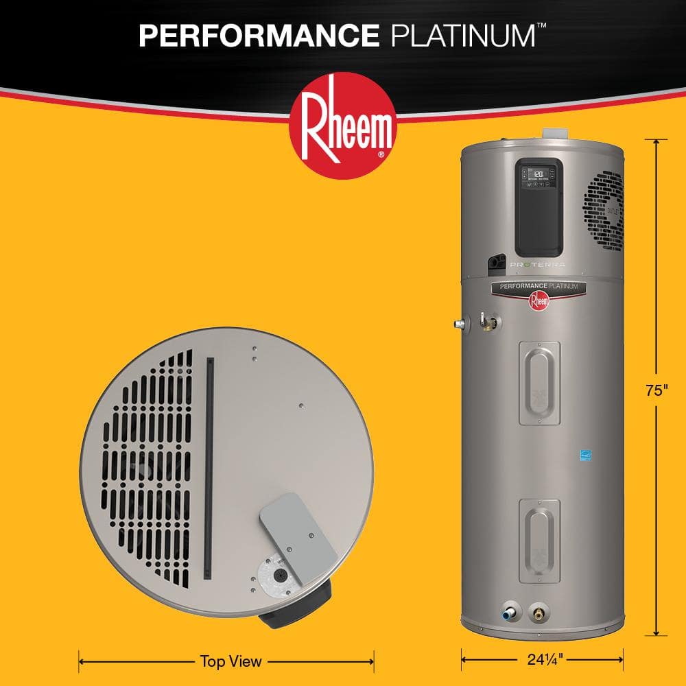 Rheem Performance Platinum 80 Gal Hybrid Electric Heat Pump Water Heater