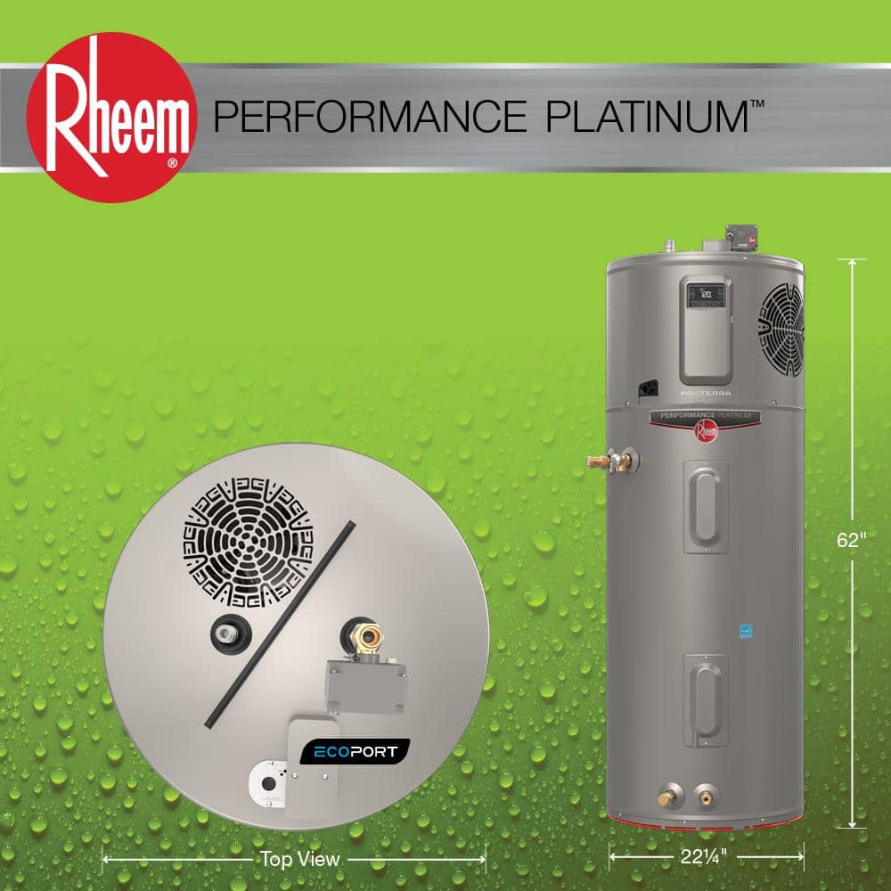 Rheem ProTerra 80 Gal. Smart Hybrid Heat Pump Water Heater with Leak Detection & 10-Year Warranty