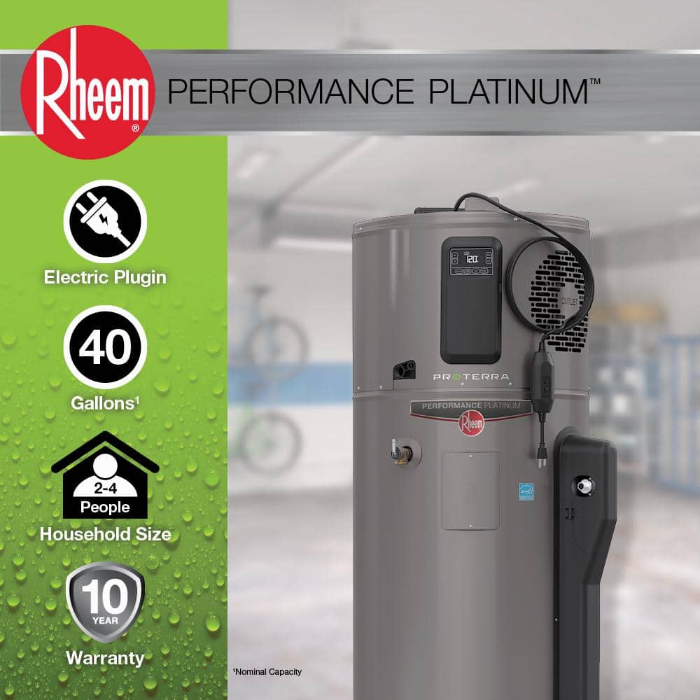 Rheem Performance Platinum ProTerra 40-Gallon Smart Heat Pump Water Heater