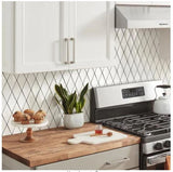 Marazzi LuxeCraft Handmade White Rhombus 3 in. x 6 in. Glazed Wall Ceramic Tile (5.04 sq. ft./Case)*