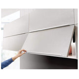 Richelieu Atmos Series Anthracite 107° Medium-Duty Soft-Close Lift-Up Hinge for Frameless Cabinets (1 Pair)