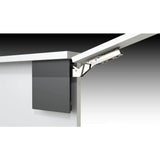 Richelieu Atmos Series Anthracite 107° Medium-Duty Soft-Close Lift-Up Hinge for Frameless Cabinets (1 Pair)