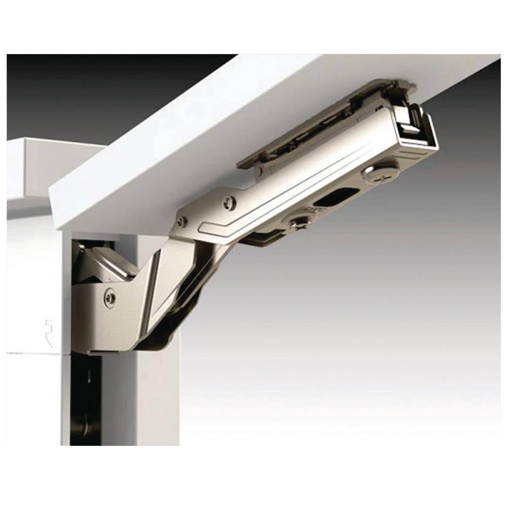 Richelieu Atmos Series Anthracite 107° Medium-Duty Soft-Close Lift-Up Hinge for Frameless Cabinets (1 Pair)