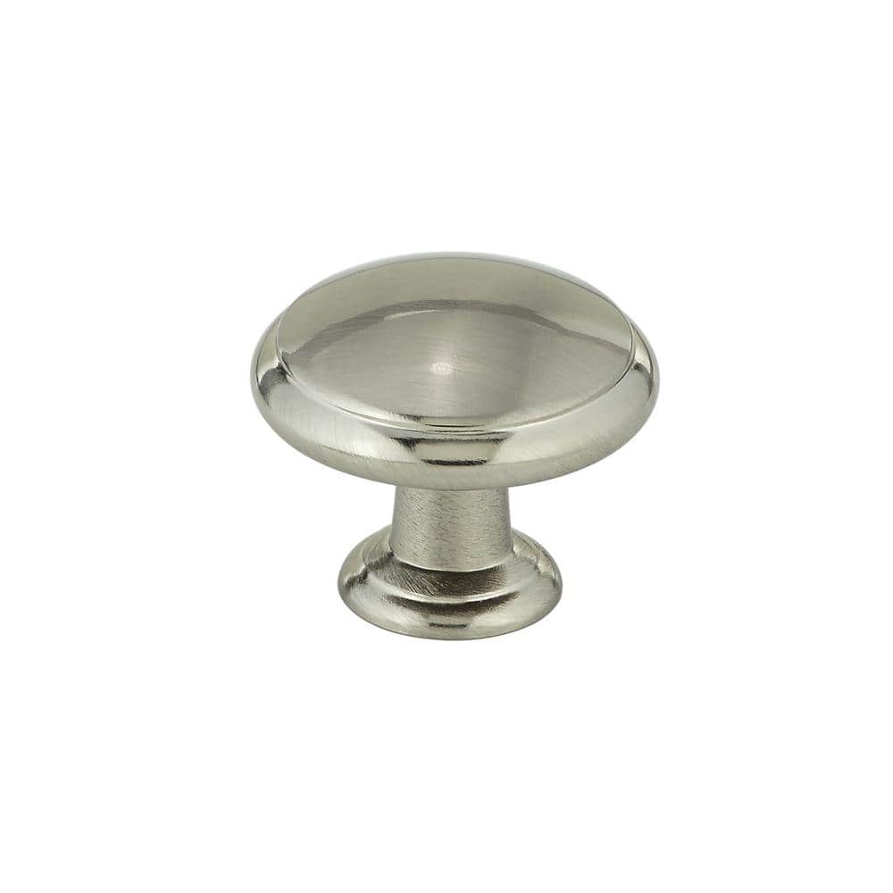 Richelieu Estérel 1-3/16 in. (30 mm) Classic Round Cabinet Knob in Brushed Nickel