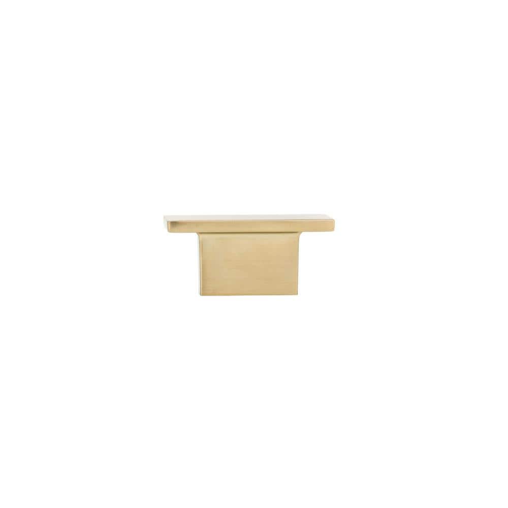 Richelieu 1-9/16 in. x 7/8 in. (40 mm x 22 mm) Aurum Brushed Gold Contemporary Metal Cabinet Knob
