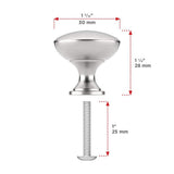 Richelieu 1-1/5 in. (30 mm) Brushed Nickel Cabinet Knob, Round – 10-Pack