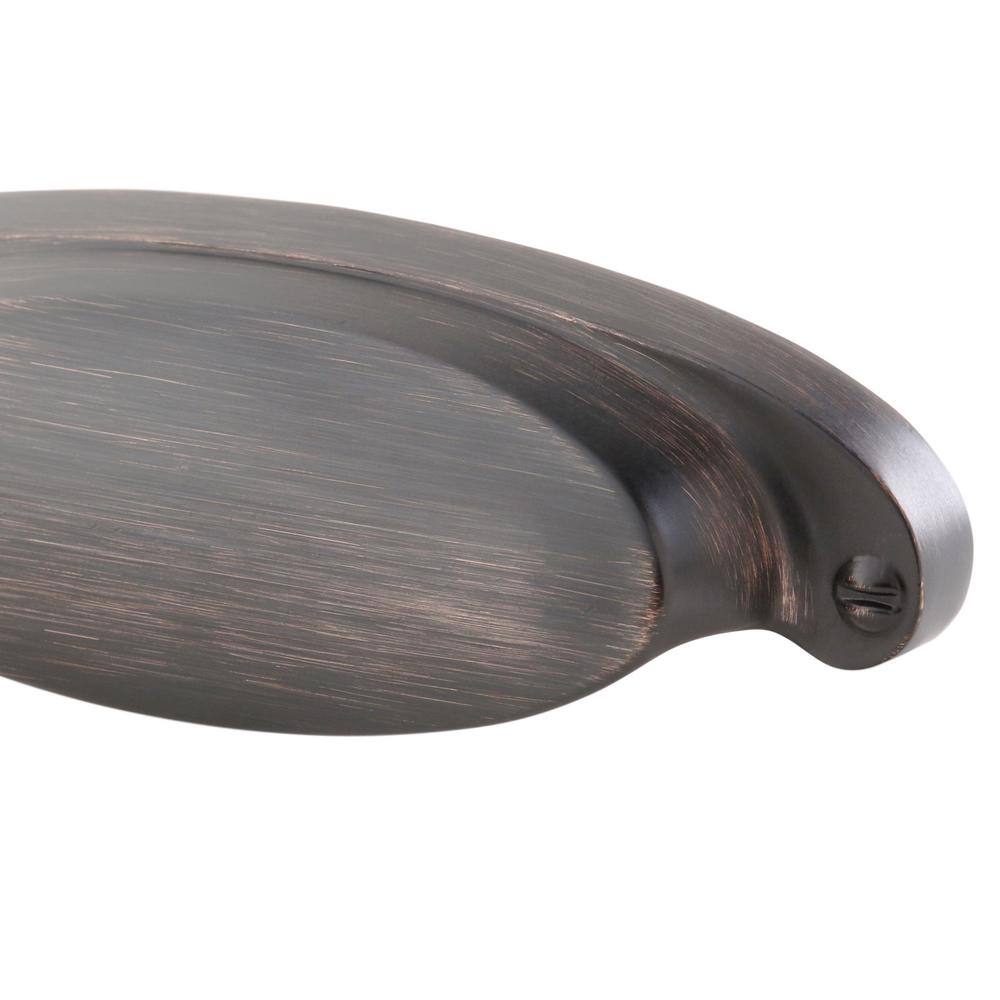 Richelieu 2-1/2 in. (64 mm) Center-to-Center Brushed Oil-Rubbed Bronze Contemporary Cup Pull