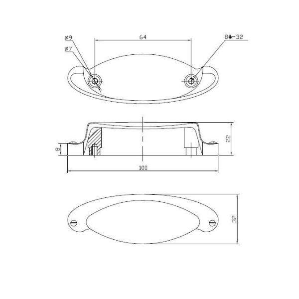 Richelieu 2-1/2 in. (64 mm) Center-to-Center Brushed Oil-Rubbed Bronze Contemporary Cup Pull