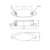 Richelieu 2-1/2 in. (64 mm) Center-to-Center Brushed Oil-Rubbed Bronze Contemporary Cup Pull