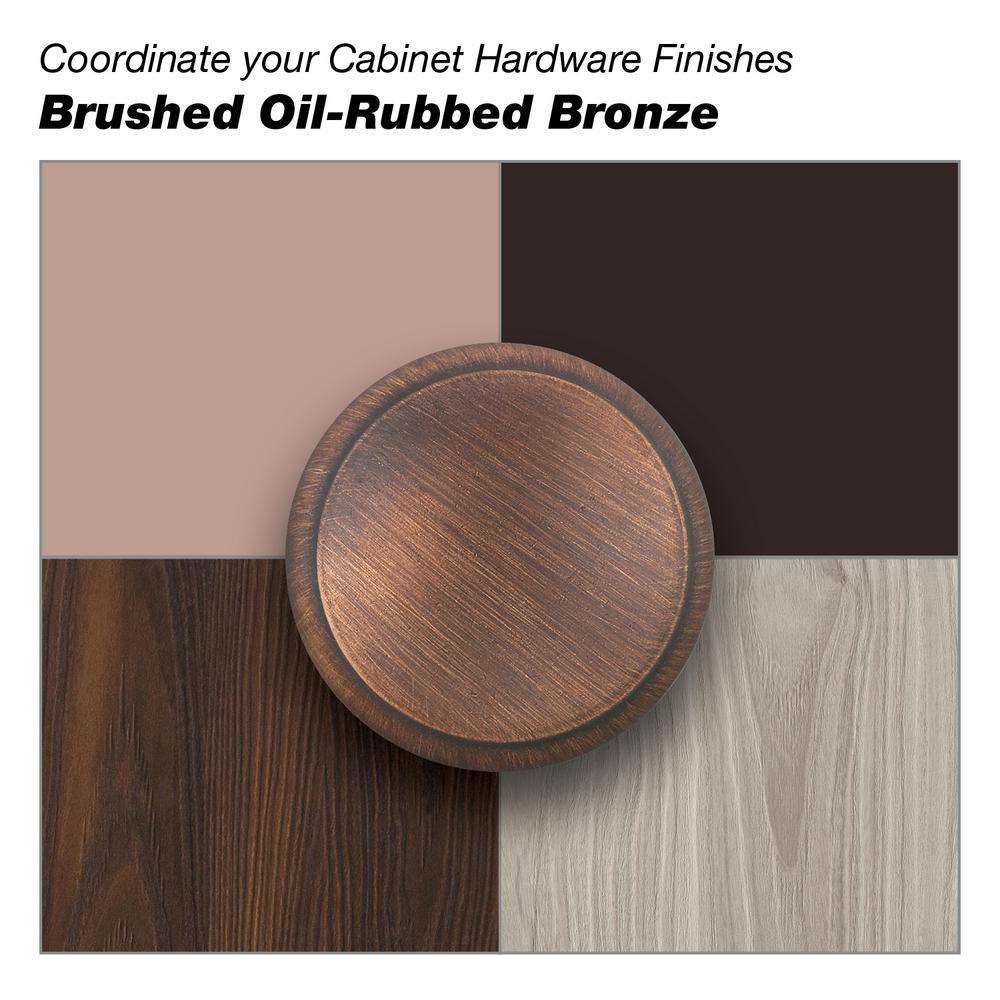 Richelieu 2-1/2 in. (64 mm) Center-to-Center Brushed Oil-Rubbed Bronze Contemporary Cup Pull