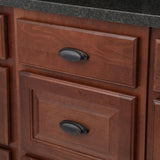 Richelieu 2-1/2 in. (64 mm) Center-to-Center Brushed Oil-Rubbed Bronze Contemporary Cup Pull