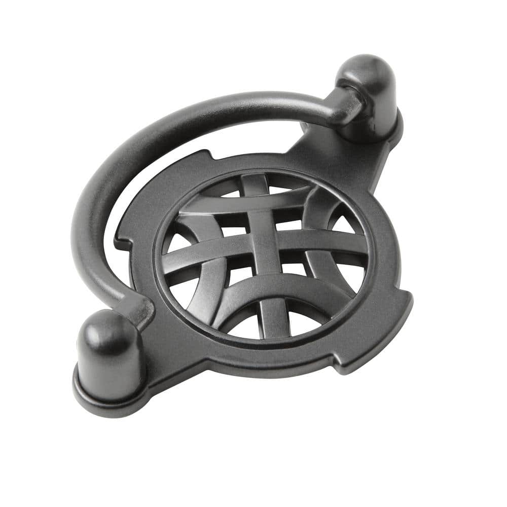 Richelieu 2-1/2 in. (64 mm) Center-to-Center Anthracite Traditional Pendant/Ring Cabinet Pull
