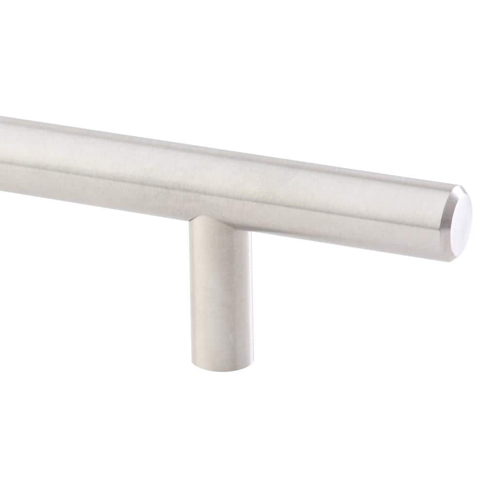 Richelieu 5-1/16 in. (128 mm) Center-to-Center Brushed Nickel Steel Contemporary Drawer Pull