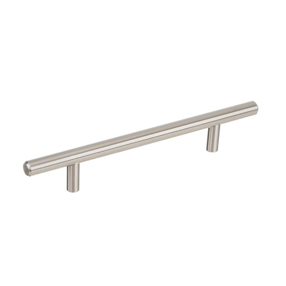 Richelieu 5-1/16 in. (128 mm) Center-to-Center Brushed Nickel Steel Contemporary Drawer Pull