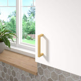 Richelieu 3-3/4 in. (96 mm) Aurum Brushed Gold Contemporary Drawer Pull
