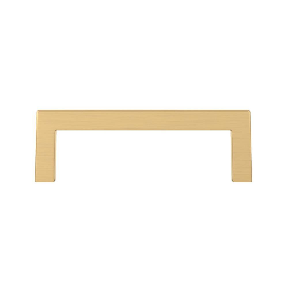 Richelieu 3-3/4 in. (96 mm) Aurum Brushed Gold Contemporary Drawer Pull