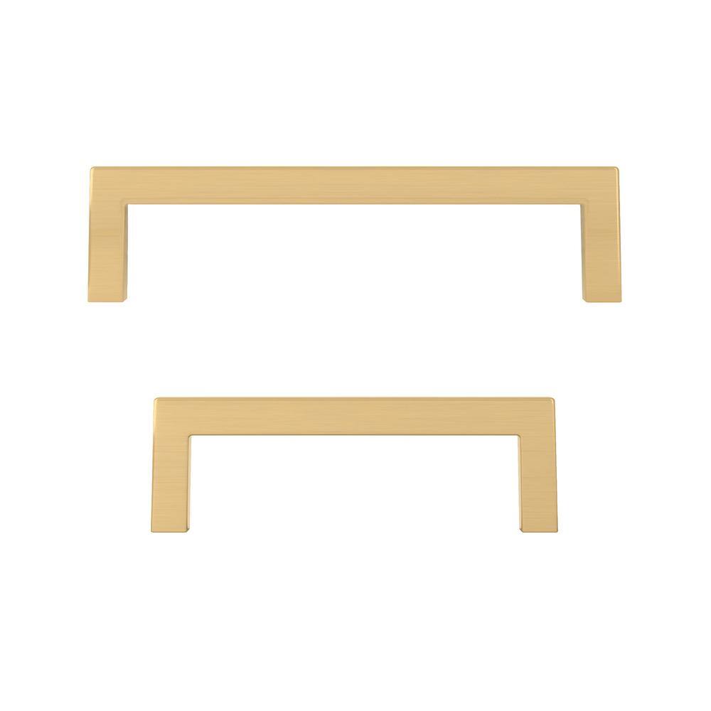 Richelieu 3-3/4 in. (96 mm) Aurum Brushed Gold Contemporary Drawer Pull