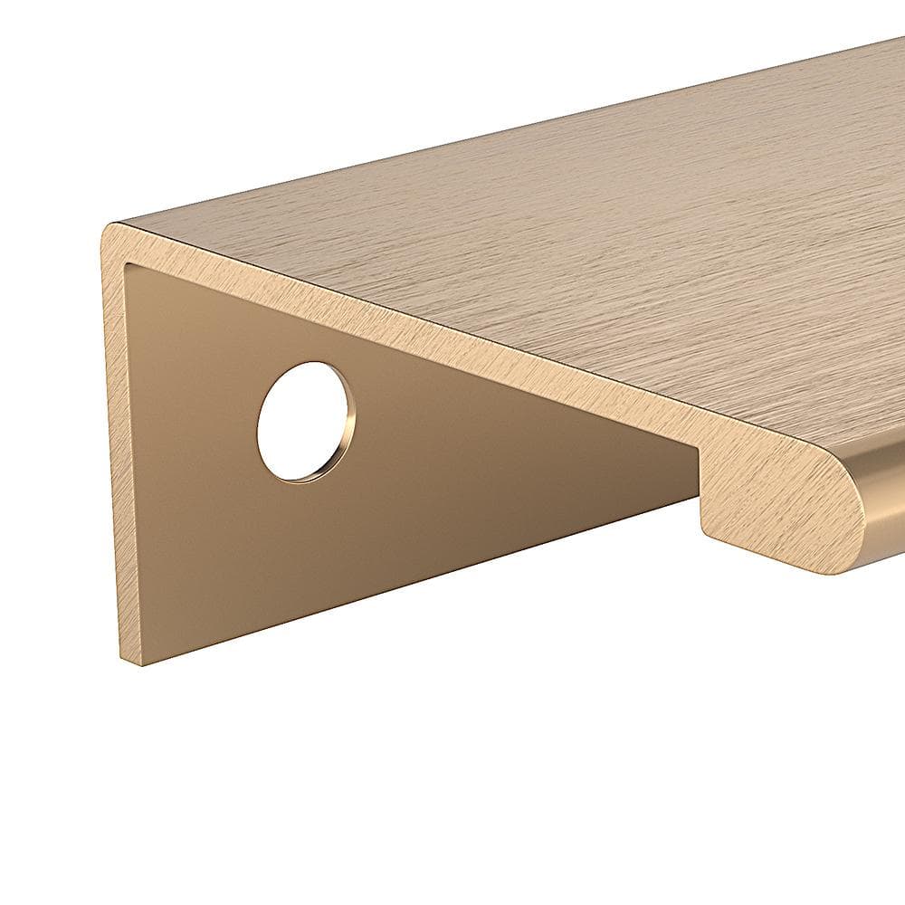 Richelieu Lincoln 7-9/16 in. (192 mm) Champagne Bronze Edge Cabinet Pull