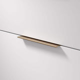Richelieu Lincoln 7-9/16 in. (192 mm) Champagne Bronze Edge Cabinet Pull