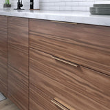 Richelieu Lincoln 7-9/16 in. (192 mm) Champagne Bronze Edge Cabinet Pull