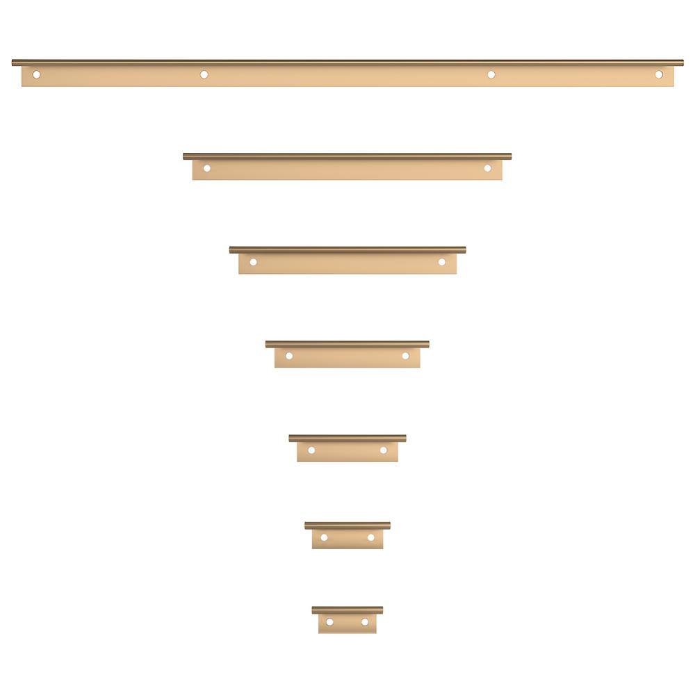 Richelieu Lincoln 7-9/16 in. (192 mm) Champagne Bronze Edge Cabinet Pull