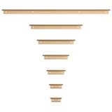 Richelieu Lincoln 7-9/16 in. (192 mm) Champagne Bronze Edge Cabinet Pull