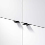 Richelieu 1 in. (25 mm) Brushed Black Contemporary Drawer Edge Pull