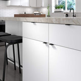 Richelieu 1 in. (25 mm) Brushed Black Contemporary Drawer Edge Pull