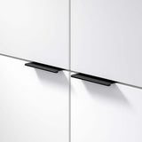 Richelieu 3-1/8 in. (80 mm) Center-to-Center Brushed Black Contemporary Edge Pull