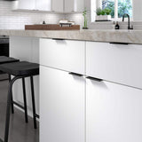 Richelieu 3-1/8 in. (80 mm) Center-to-Center Brushed Black Contemporary Edge Pull