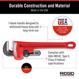 RIDGID Heavy-Duty Straight Pipe Wrench 3-Piece Bundle (10 in., 18 in., 24 in.)